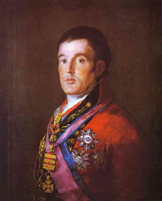Francisco Jose de Goya Portrait of the Duke of Wellington. Germany oil painting art